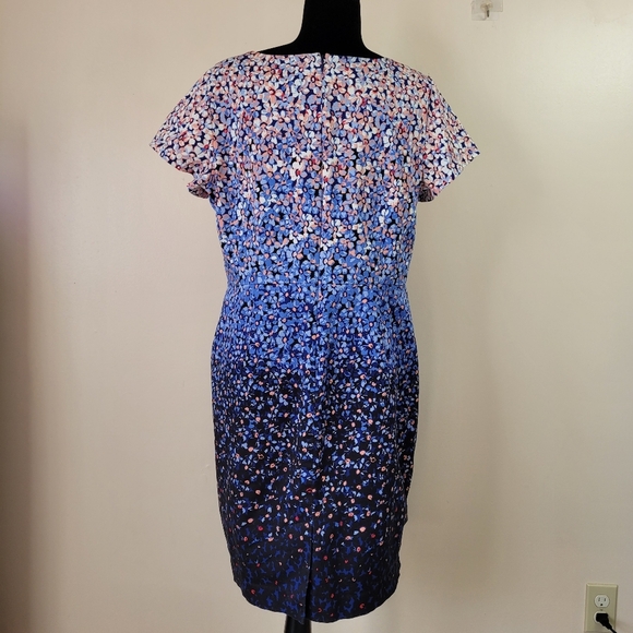 Talbots Dress short sleeve navy multy color size 16p - Picture 7 of 9